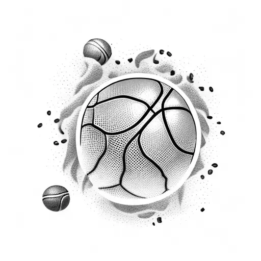 A Basketball Made Out Of Coffee Beans