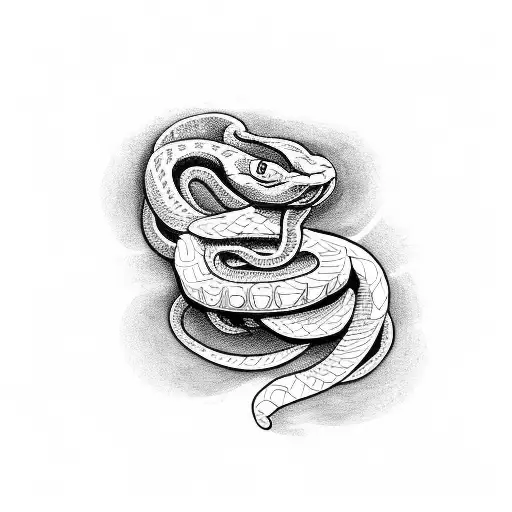 Snake With Hell Flower