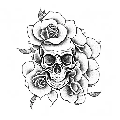 Skull And Roses