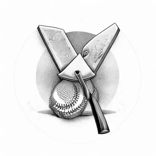 A Juicy Steak Being Cooked On A Baseball Bat Grill