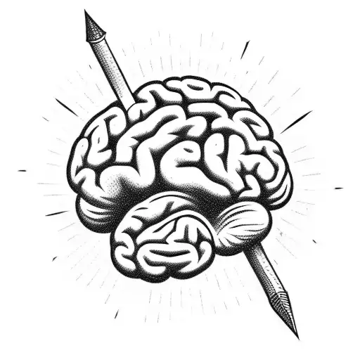 Brain With Arrow