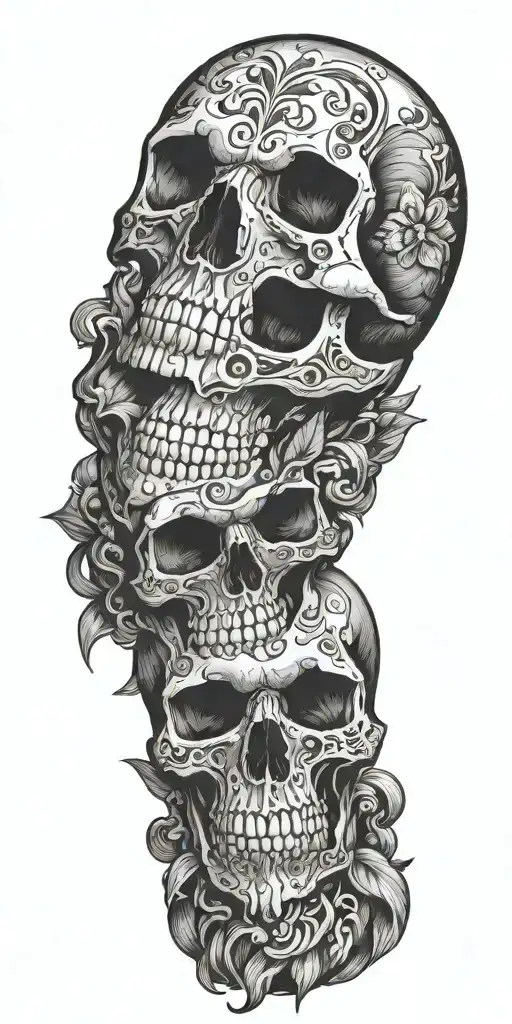 Skull Polinesean