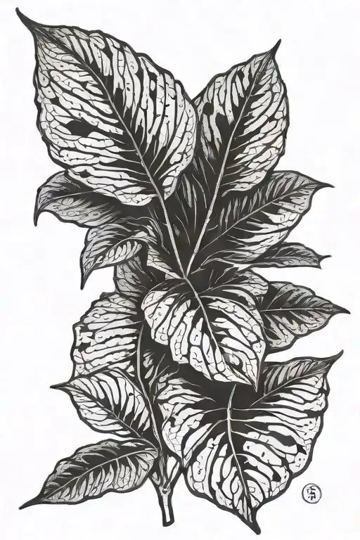 16 Taro Plant Leaf