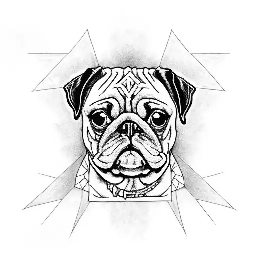 Pug In Metallica Shirt