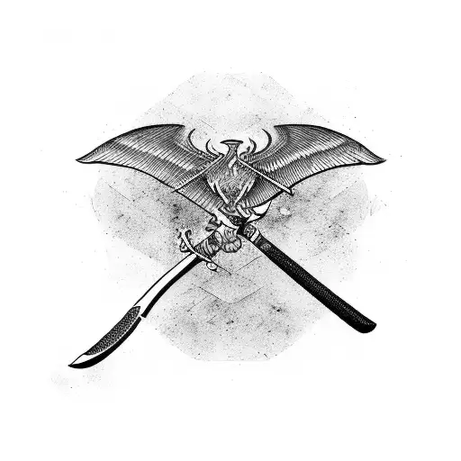 A Baseball Bat Transformed Into A Mythical Sword