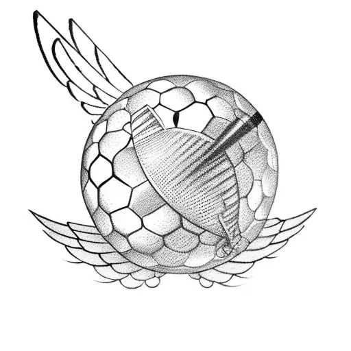 A Cricket Ball With Wings Symbolizing Travel And Freedom
