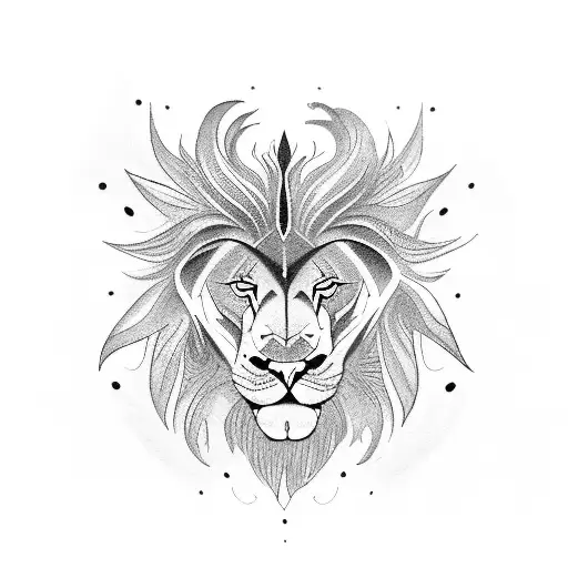 Incorporate The Client's Favorite Things Into A Blackwork Lion And Phoenix