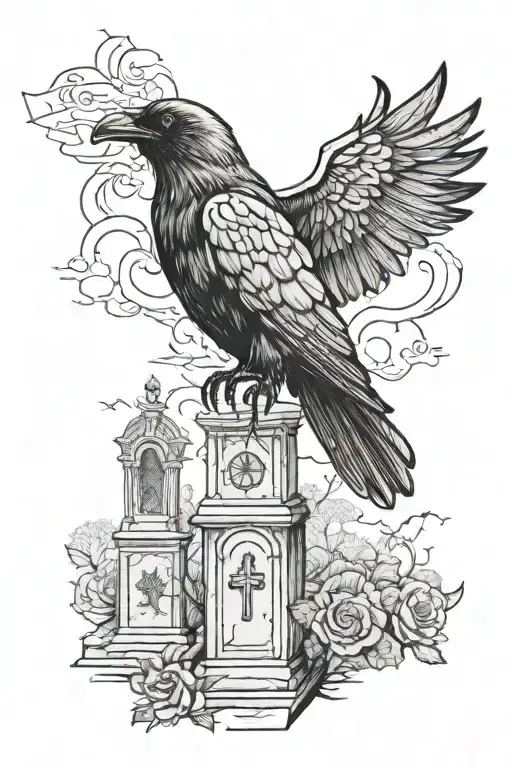A Crow And Cemeteries