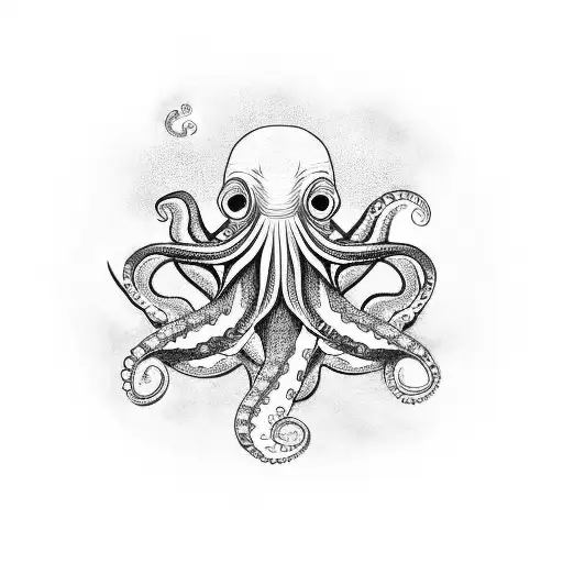 Octopus Tentacles Wrapping Around Forearm