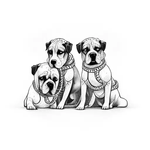 Chained Three Headed Dog