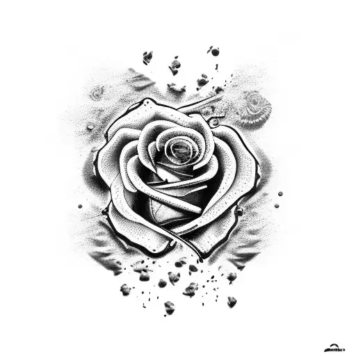 Cocodrile With Dark Roses And Blood