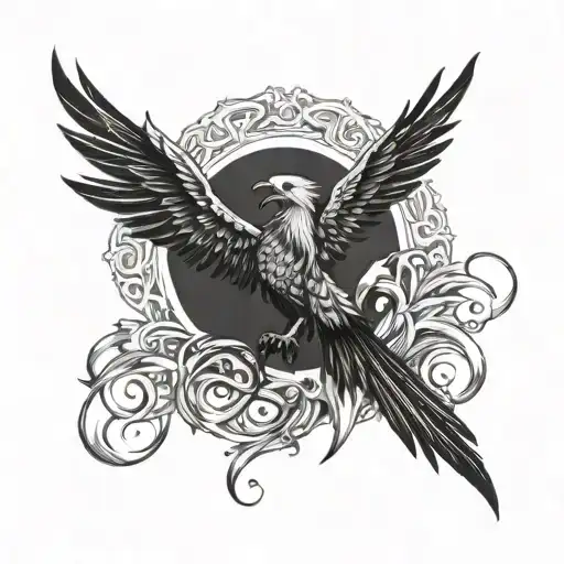 Phoenix With Yombo Writing