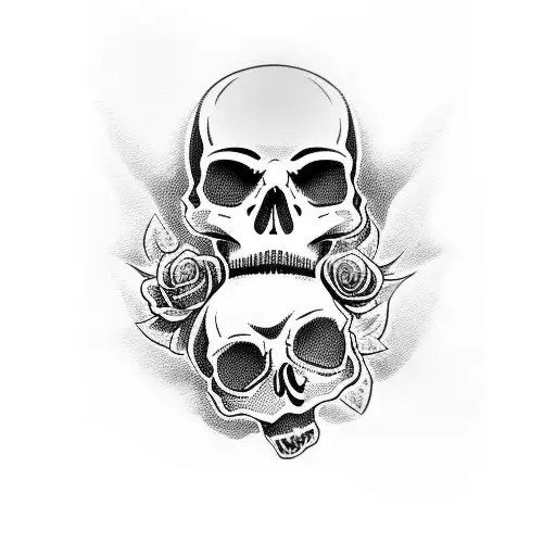 Skull And Roses