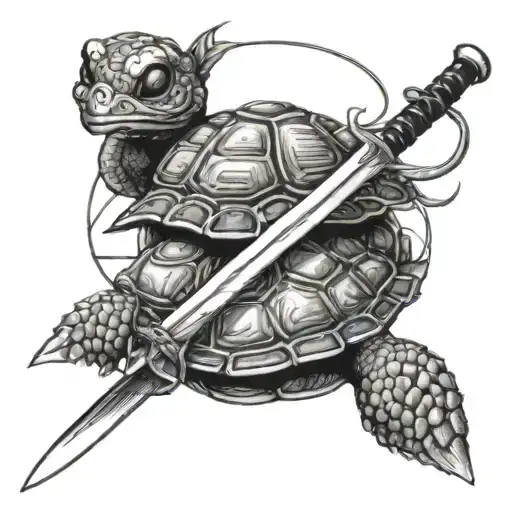 Katana With Turtles