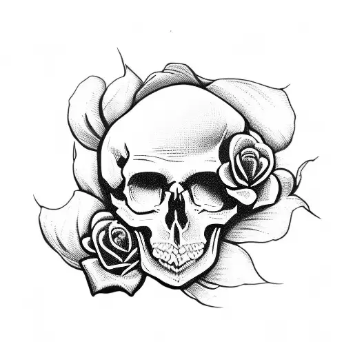 Skull And Roses