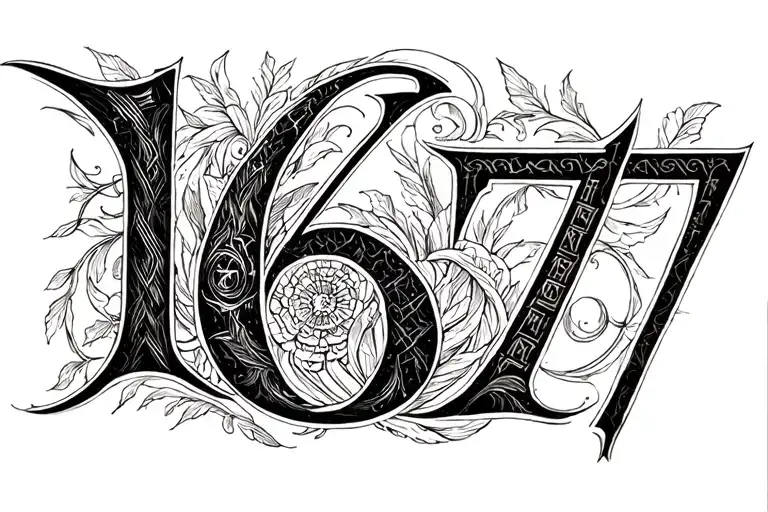 Roman Numerals Sixteen And Seven