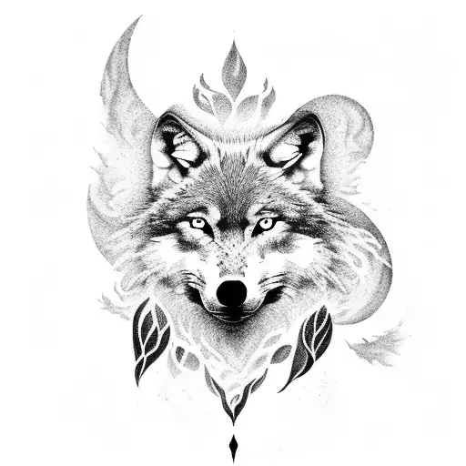 Wolf Warrior Phoenix Nature