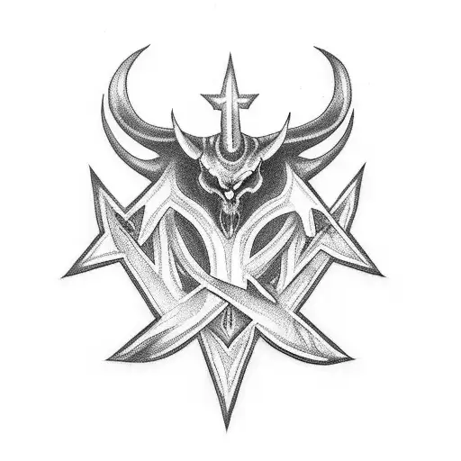 Satanic Star Gothic Hand