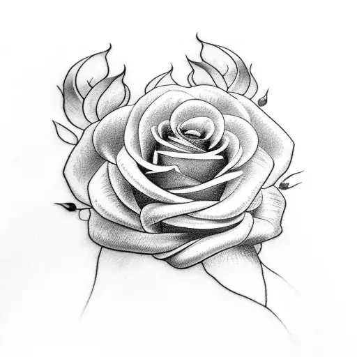 Forearm Roses With A Crown Fade Inside