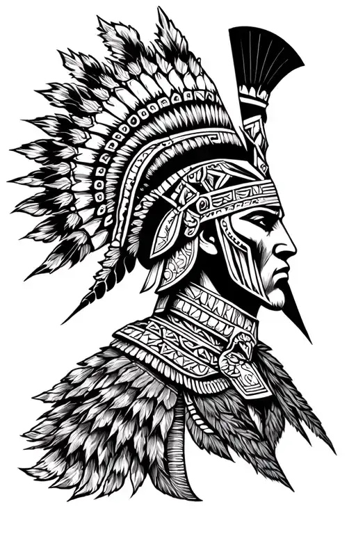 Combine A Spartan And Aztec Warrior