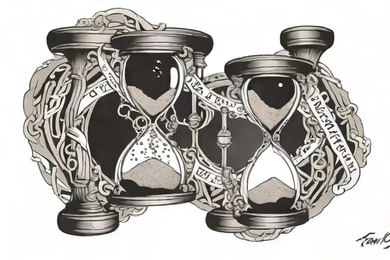 Hourglass Sand Falling With Words Saying Only A Matter Before Time With Date 2009