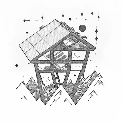 Greenhouse At The Base Of A Mountain With At-at Walkers