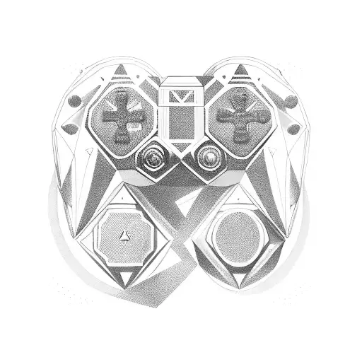 Gaming Controller Transformed Into A Steel Sculpture