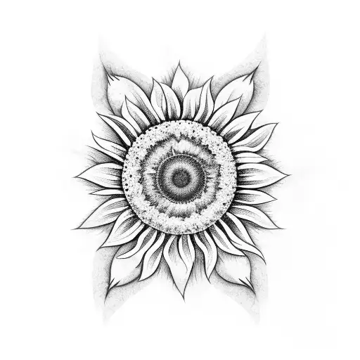 Sunflower With Sea Waves