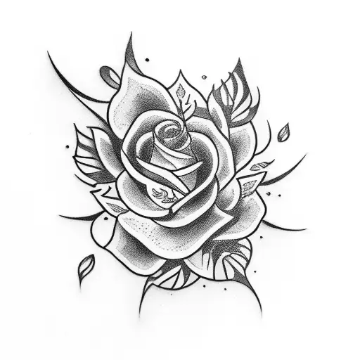 Dagger With Flowers Around Hilt