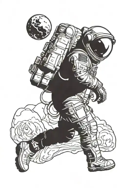 Planet Mars Astronaut Life And Death Reprezentation