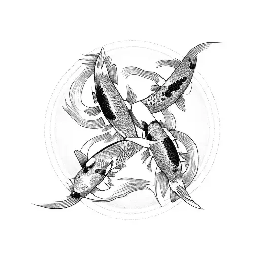 Koi Fish Ying And Yang