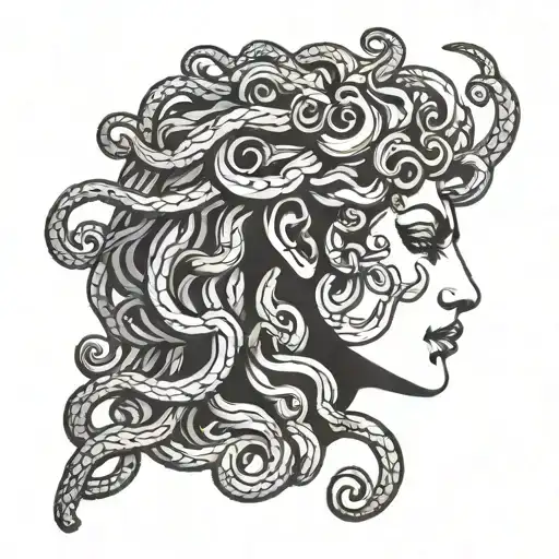 Hand Waring Medusa Head Profile Holding