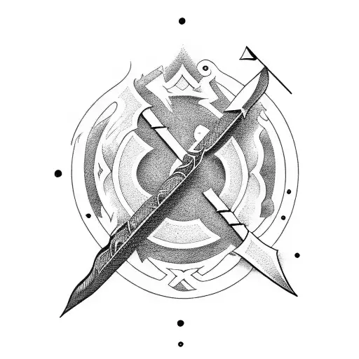 Vanitas Name With Arrow Mark Design