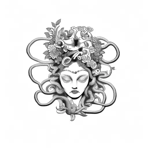 Medusa & Flowers
