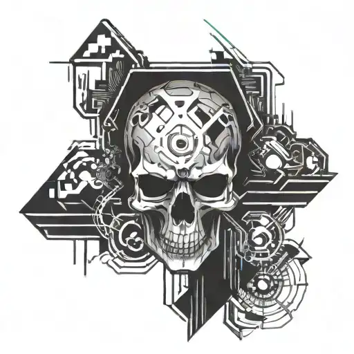 Cyberpunk Skull