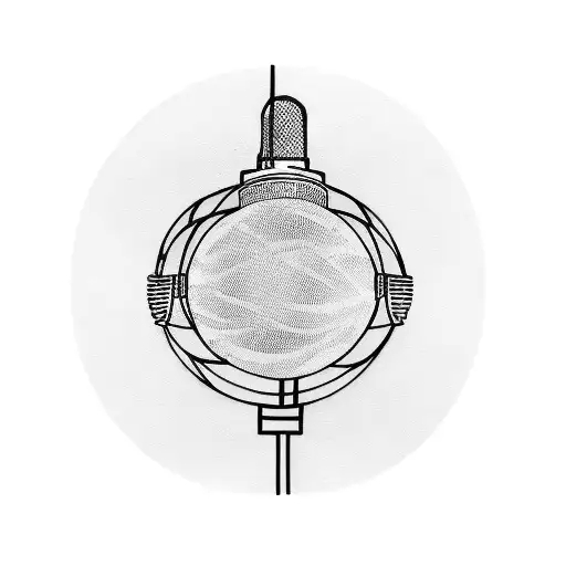 A Microphone With Music Notes Swirling Around It