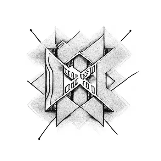 Cross With The Word Saudade Wrote In The Middle