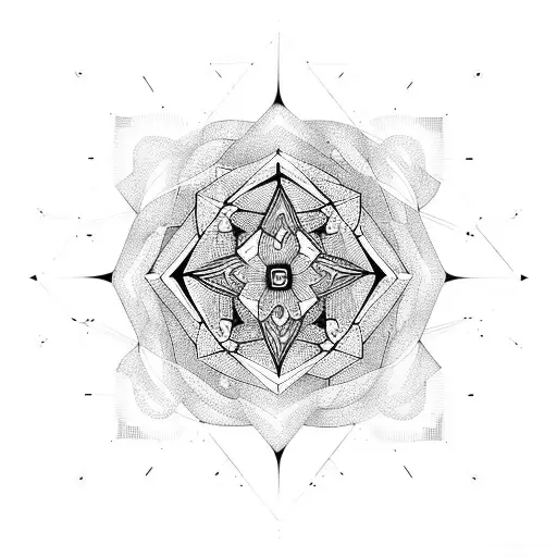 Merging Blackout Tattoo With A Geometric Pattern Of A Mandala