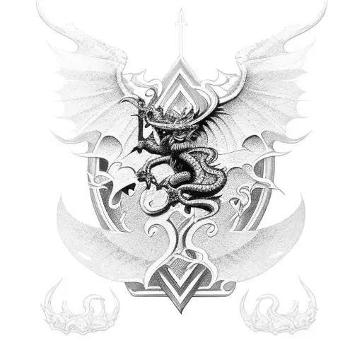 St Michael Neo Nordic Dragon Sleeve