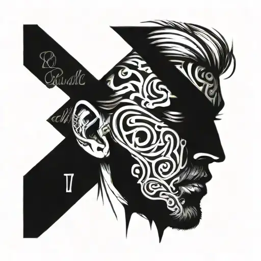 Dark Lettering Face Made