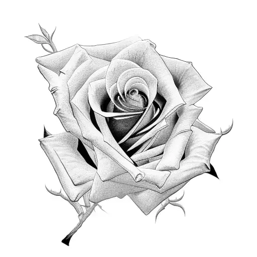 Rose With A Hand And A Little Of Blood