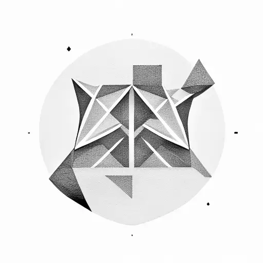 Negative Space Cross Cover Up Modern Geometric