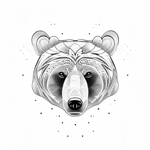 Bear Walking Sillouhette