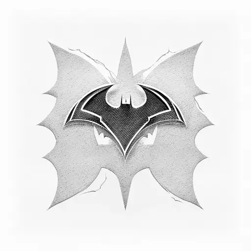 Batman Symbol In A Pattern