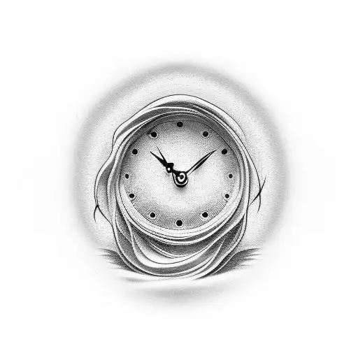 Clock Turning To Sand