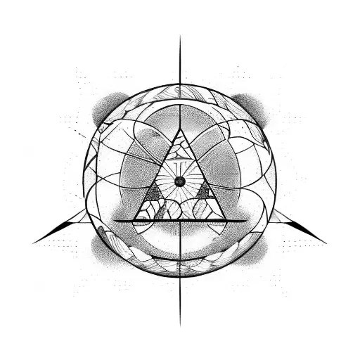 Planet With Triangle