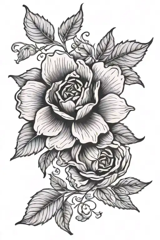 Floral Tattoo Piece
