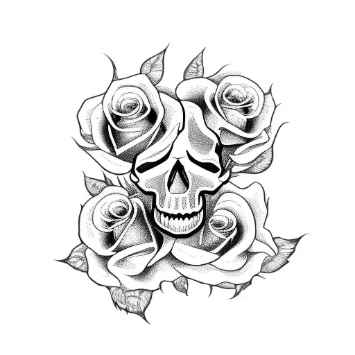 Skull And Roses