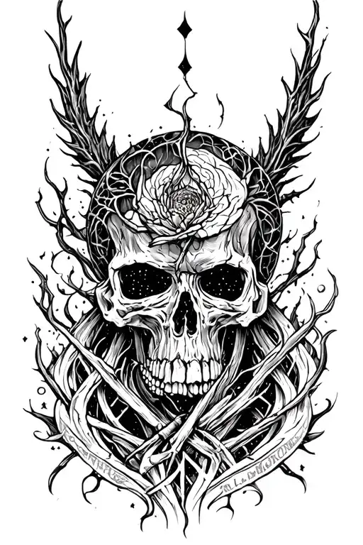 In Style From The Cover Of Bury Tomorrow - Death