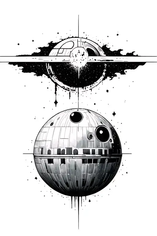 In Style From The Cover Of Bury Tomorrow Death Star